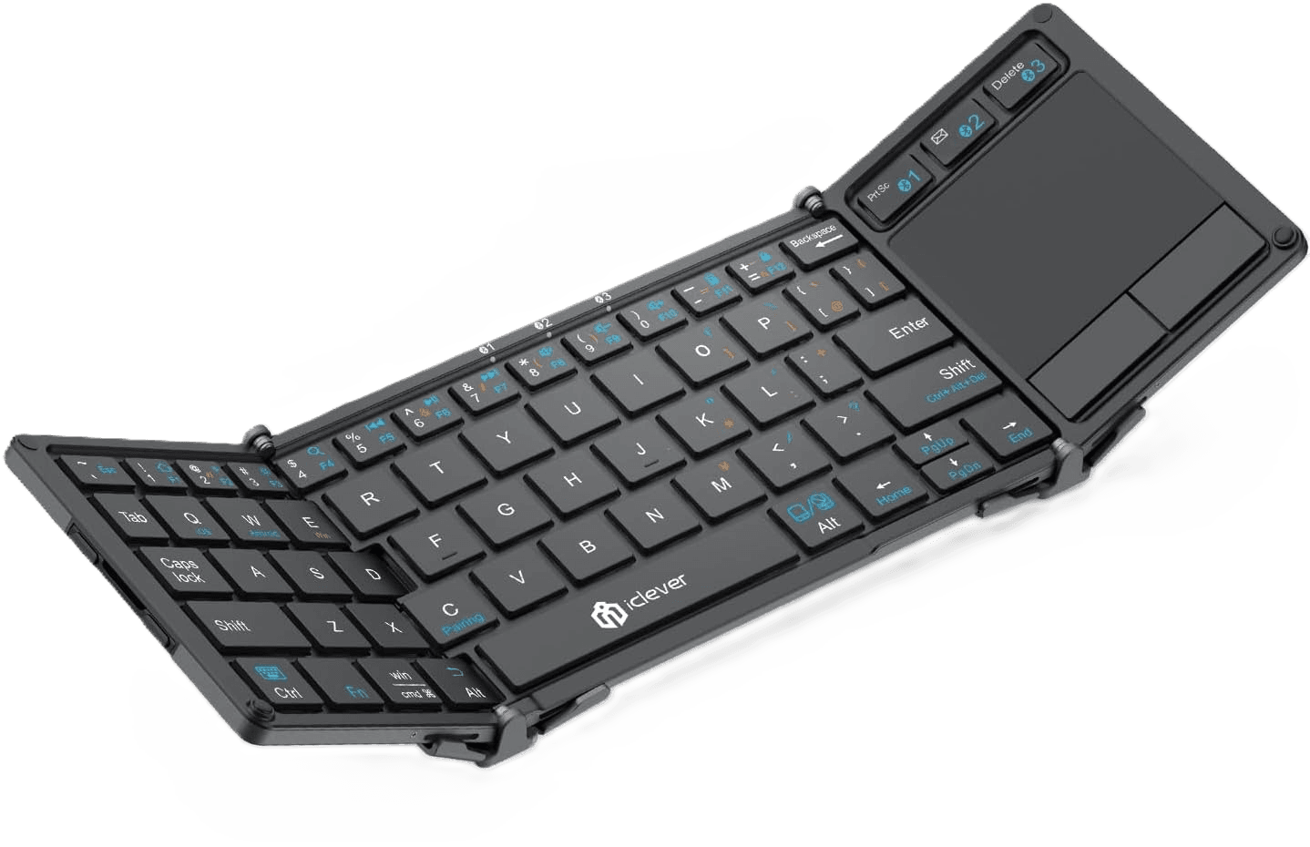 Compact Folding Wireless Keyboard & Touchpad